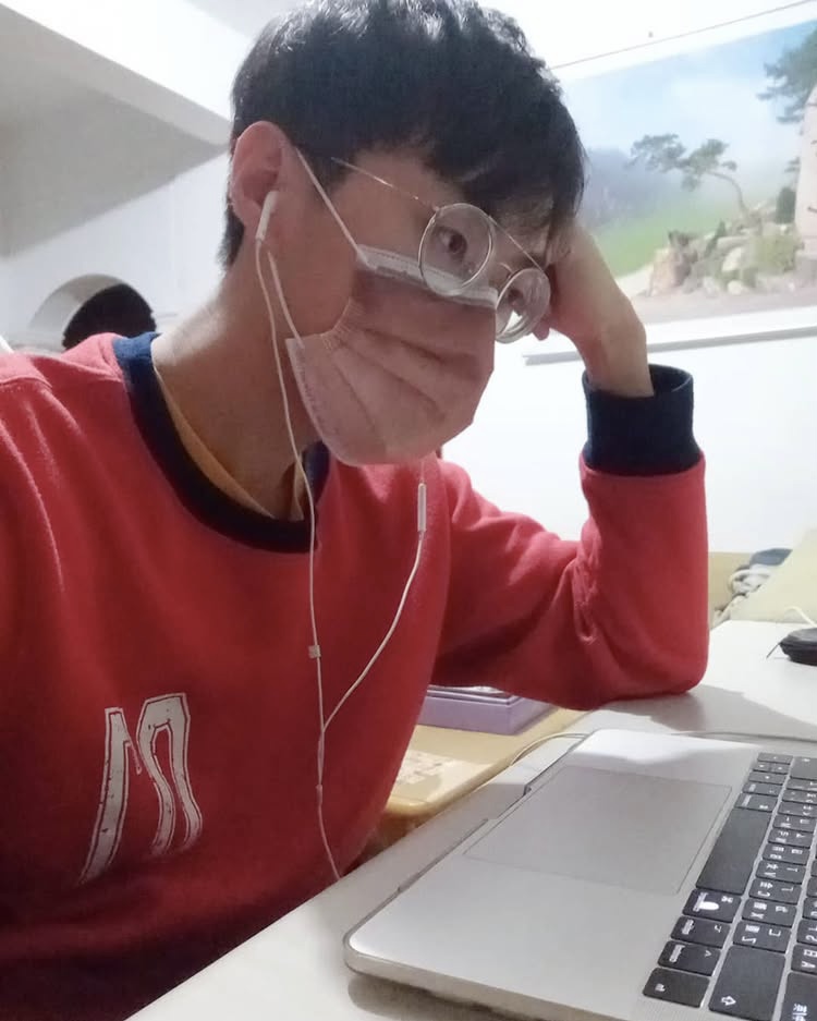 趕完作業後的照片